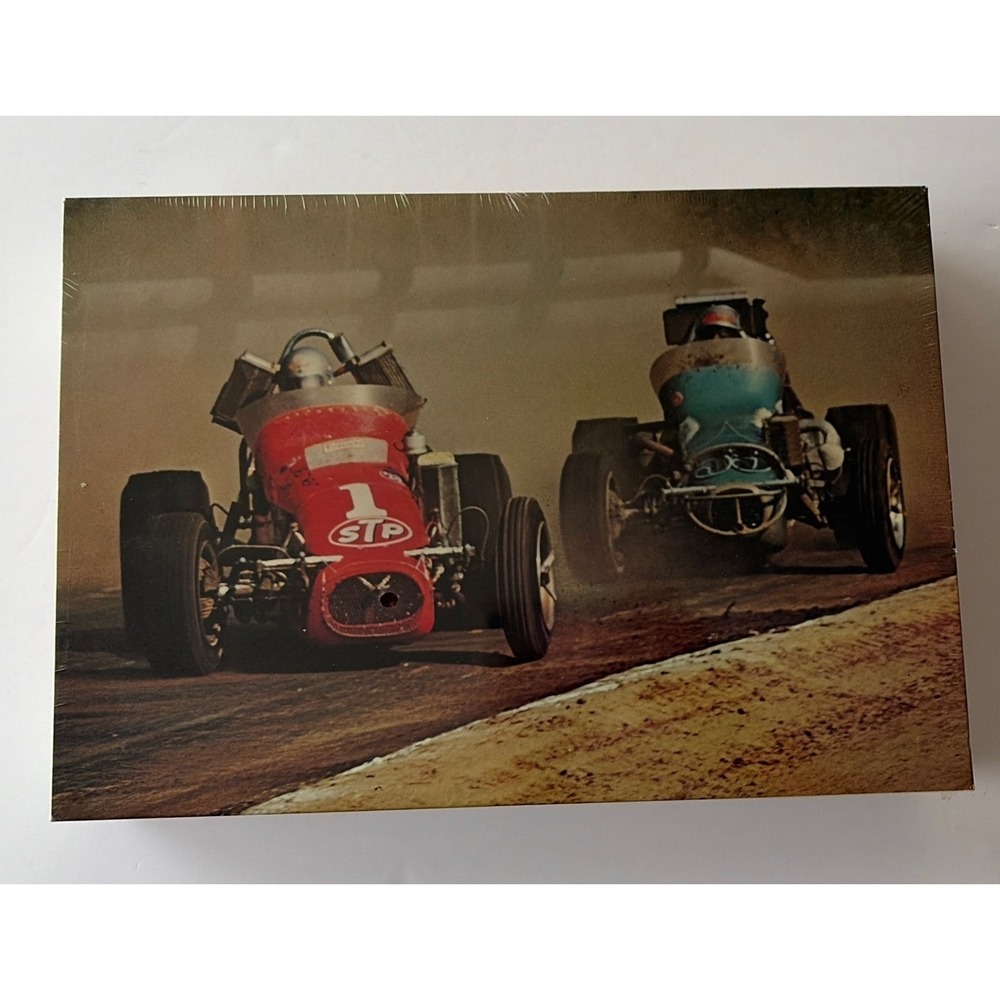 New Unopened Vintage 1971 Road & Track Racing Puzzle, Sprint, Dirt, Oval Track‎